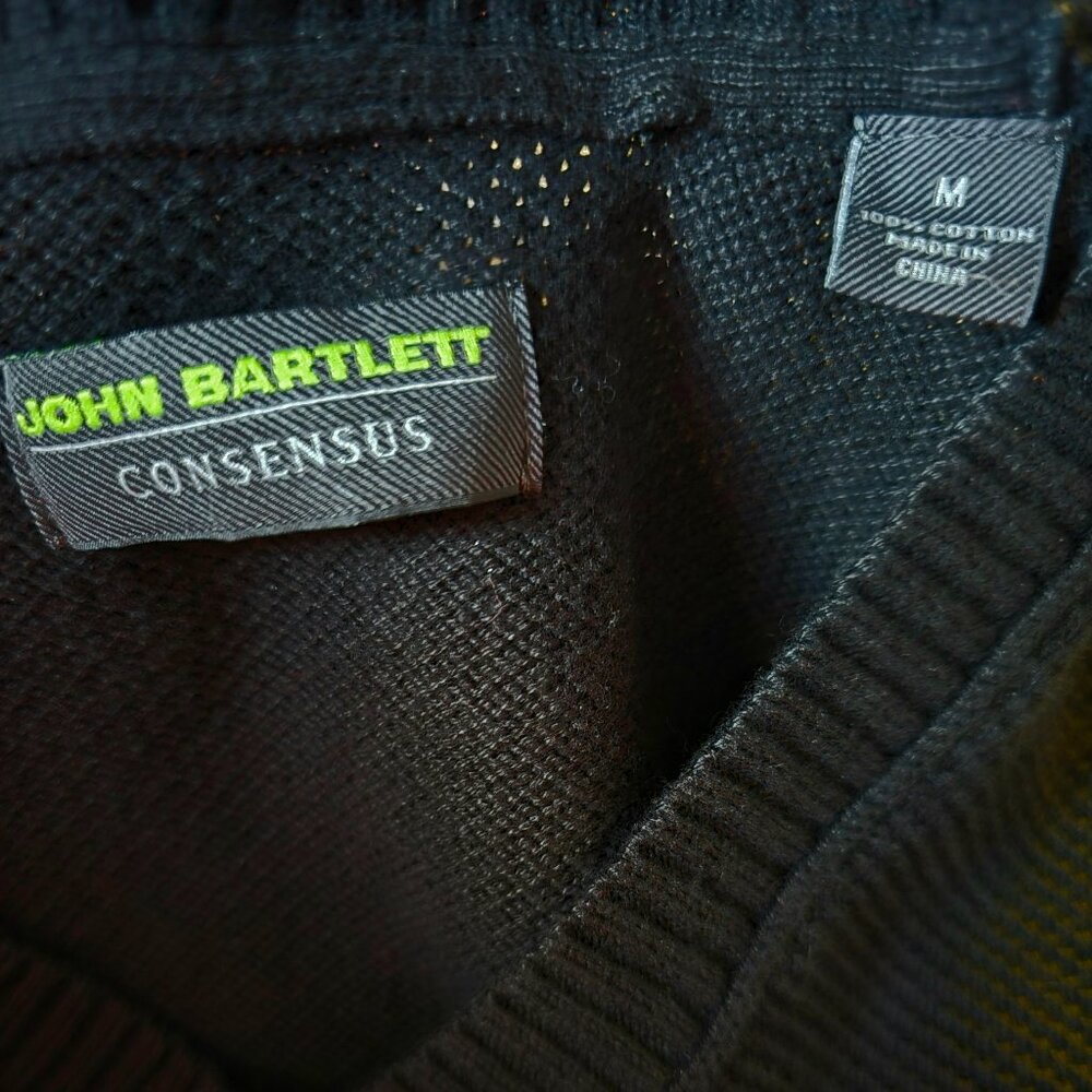John Bartlett Consensus Black V-Neck Sweater Size… - image 5